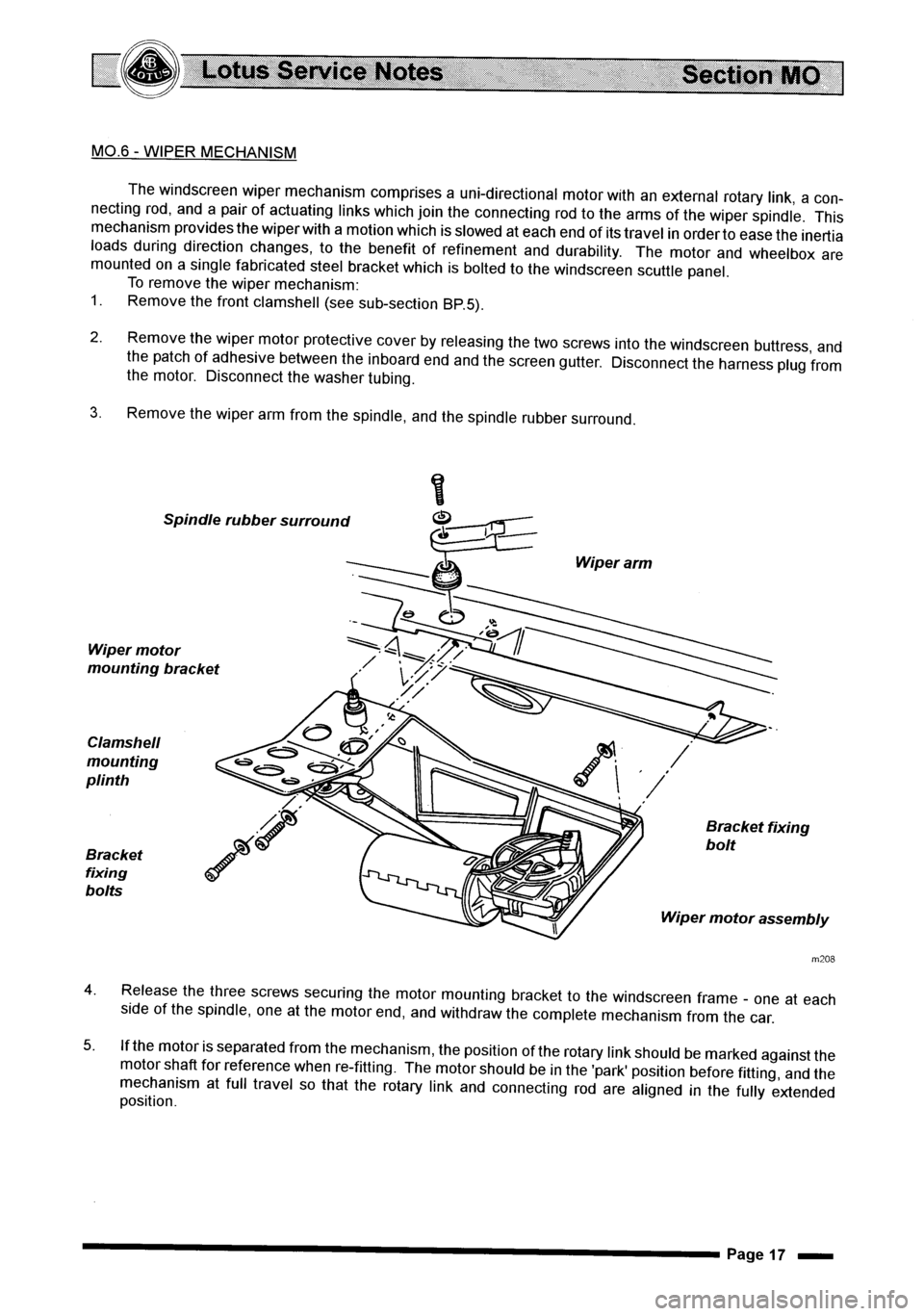 LOTUS ELISE 2001 Service Repair Manual LOTUS ELISE 2001 Service Repair Manual
