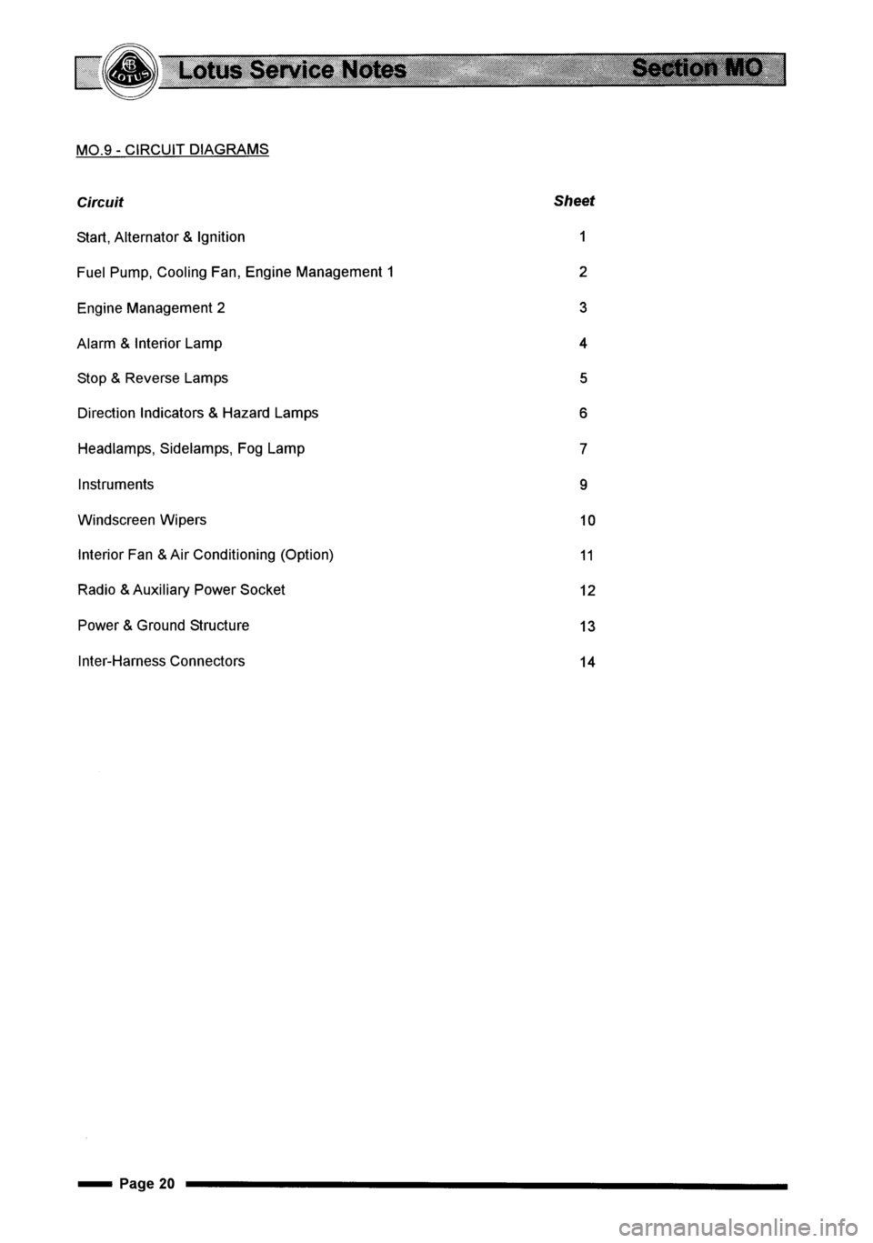 LOTUS ELISE 2001 Service Repair Manual LOTUS ELISE 2001 Service Repair Manual