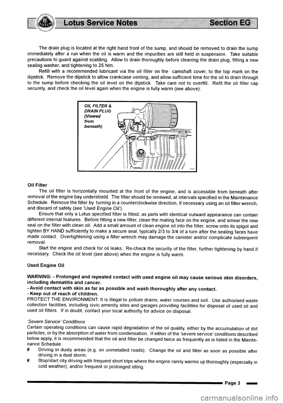 LOTUS ELISE 2001 Service Repair Manual LOTUS ELISE 2001 Service Repair Manual
