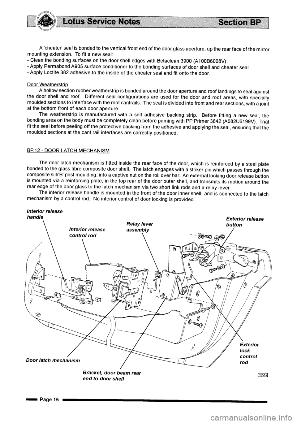 LOTUS ELISE 2001 Service User Guide LOTUS ELISE 2001 Service User Guide