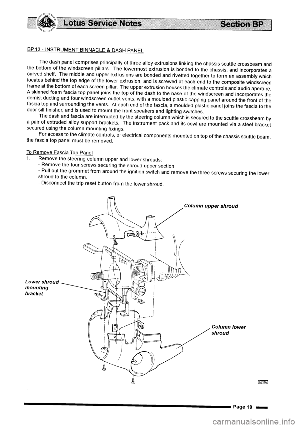 LOTUS ELISE 2001 Service Owners Manual LOTUS ELISE 2001 Service Owners Manual