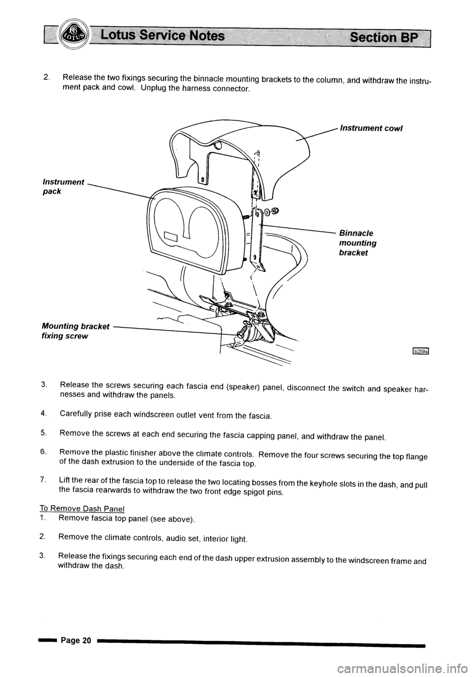 LOTUS ELISE 2001 Service Owners Manual LOTUS ELISE 2001 Service Owners Manual