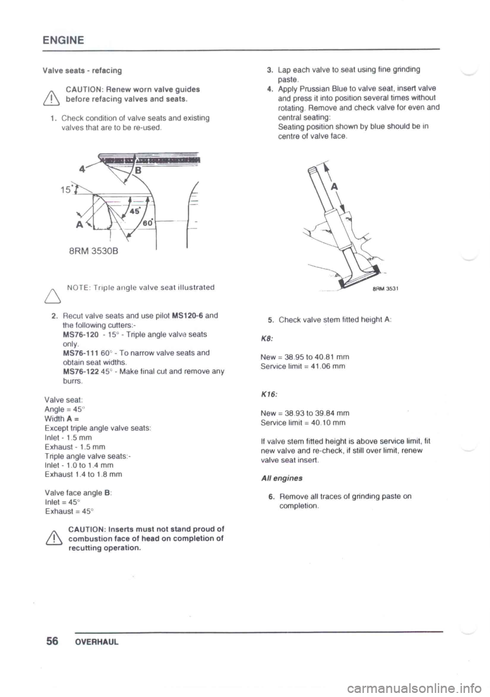 LOTUS ELISE 2001  Service Repair Manual 
