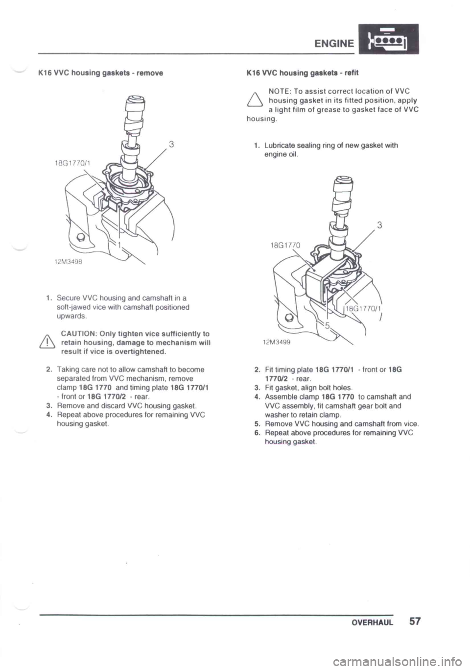 LOTUS ELISE 2001  Service Repair Manual 