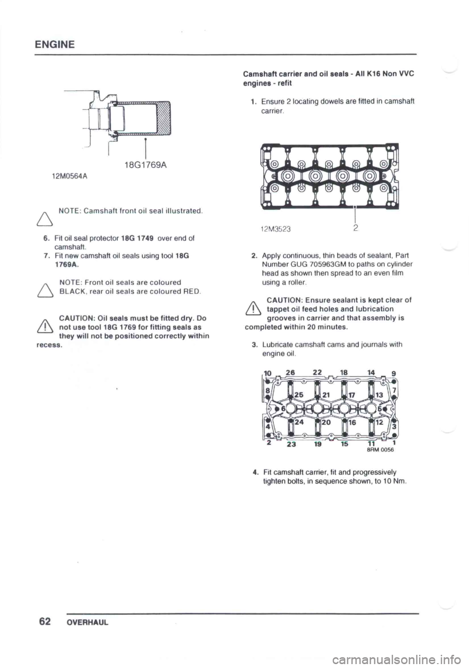 LOTUS ELISE 2001  Service Repair Manual 