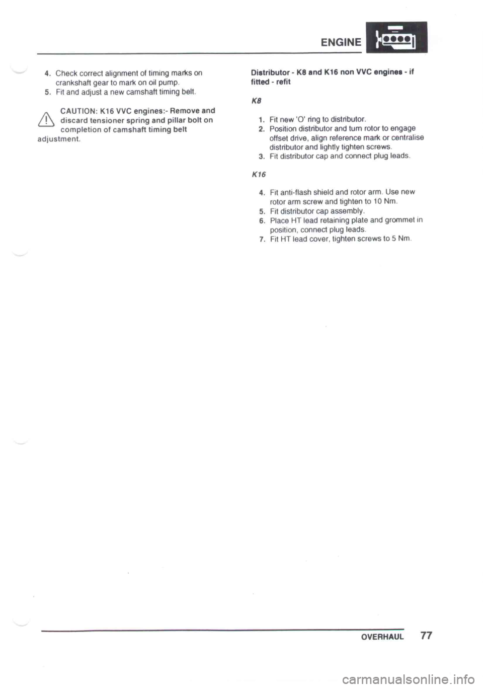 LOTUS ELISE 2001  Service Repair Manual 