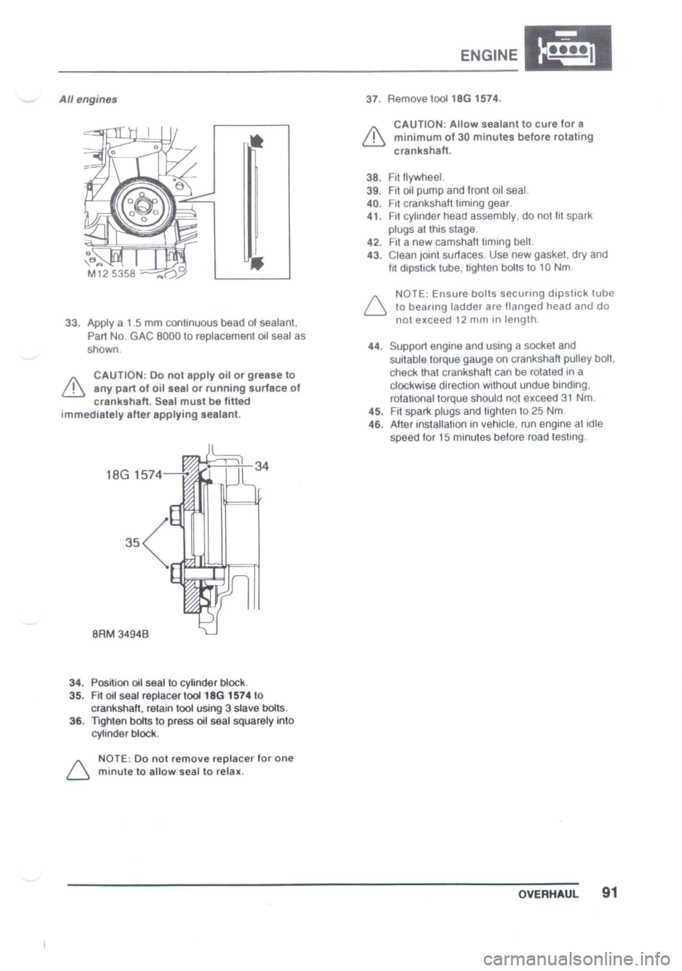 LOTUS ELISE 2001  Service Repair Manual 