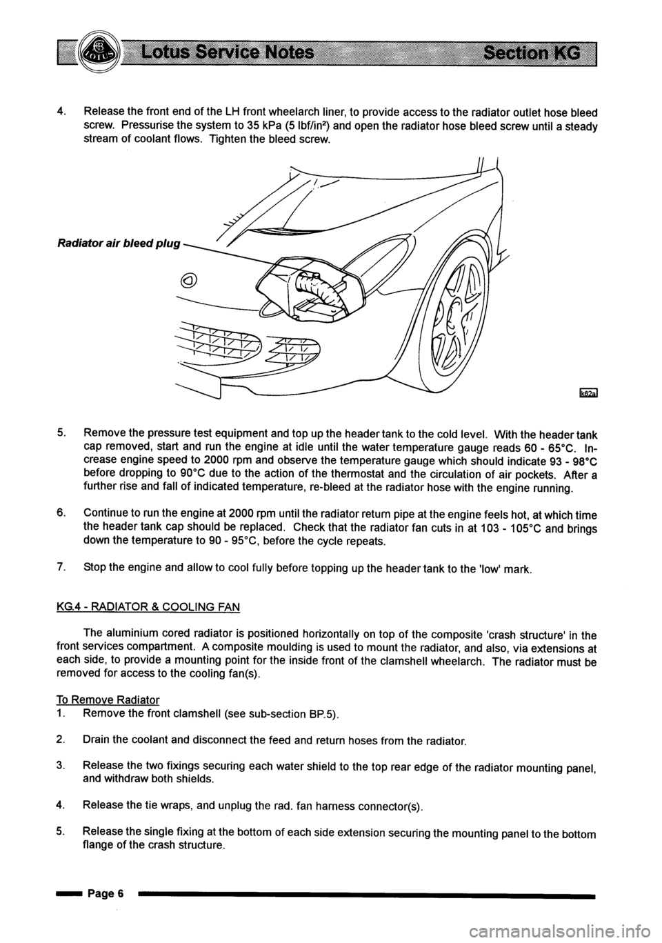 LOTUS ELISE 2001  Service Repair Manual 