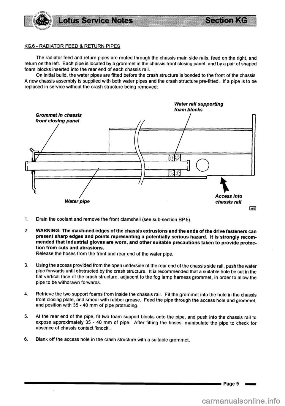 LOTUS ELISE 2001  Service Repair Manual 