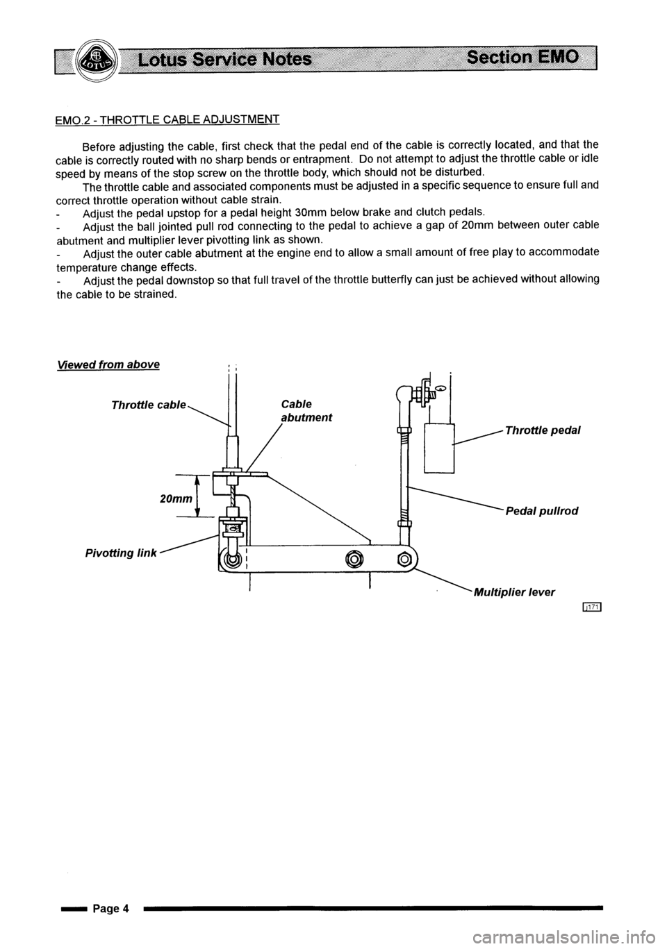 LOTUS ELISE 2001 Service Repair Manual LOTUS ELISE 2001 Service Repair Manual