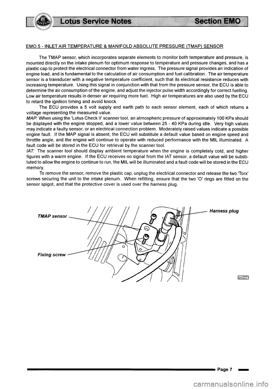 LOTUS ELISE 2001 Service Repair Manual LOTUS ELISE 2001 Service Repair Manual