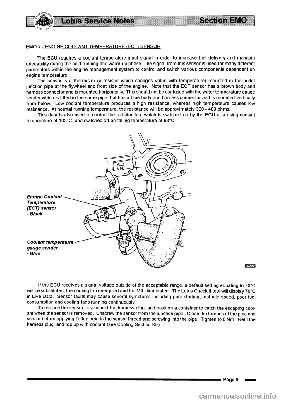 LOTUS ELISE 2001 Service Repair Manual LOTUS ELISE 2001 Service Repair Manual