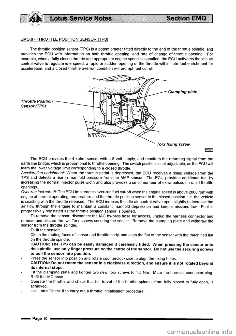 LOTUS ELISE 2001 Service Repair Manual LOTUS ELISE 2001 Service Repair Manual