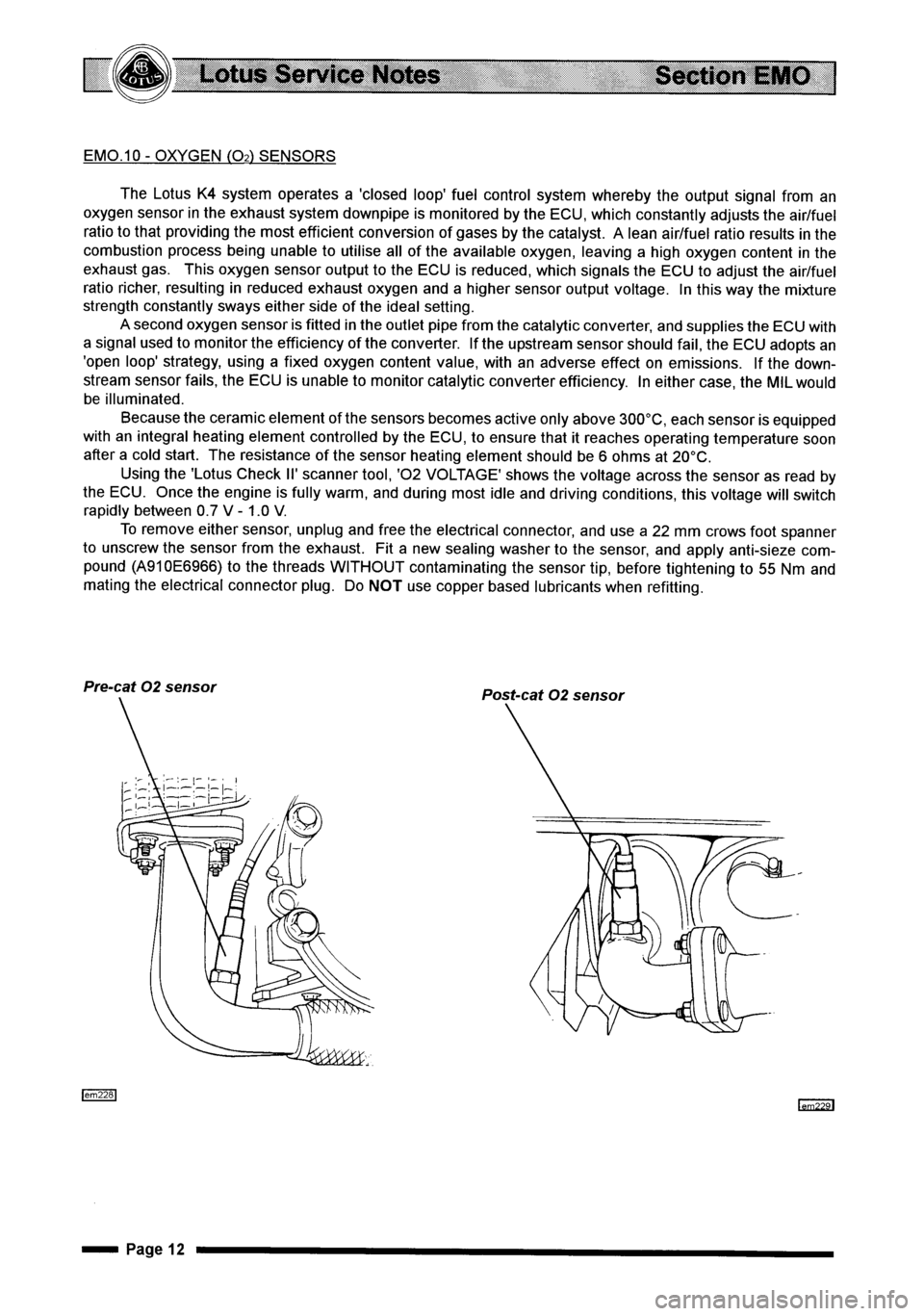 LOTUS ELISE 2001  Service Repair Manual 