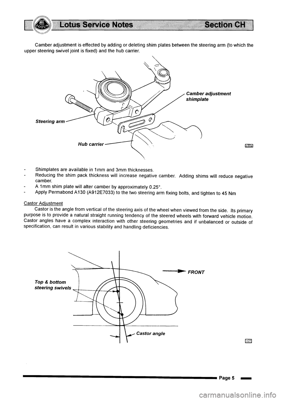 LOTUS ELISE 2001  Service Repair Manual 
