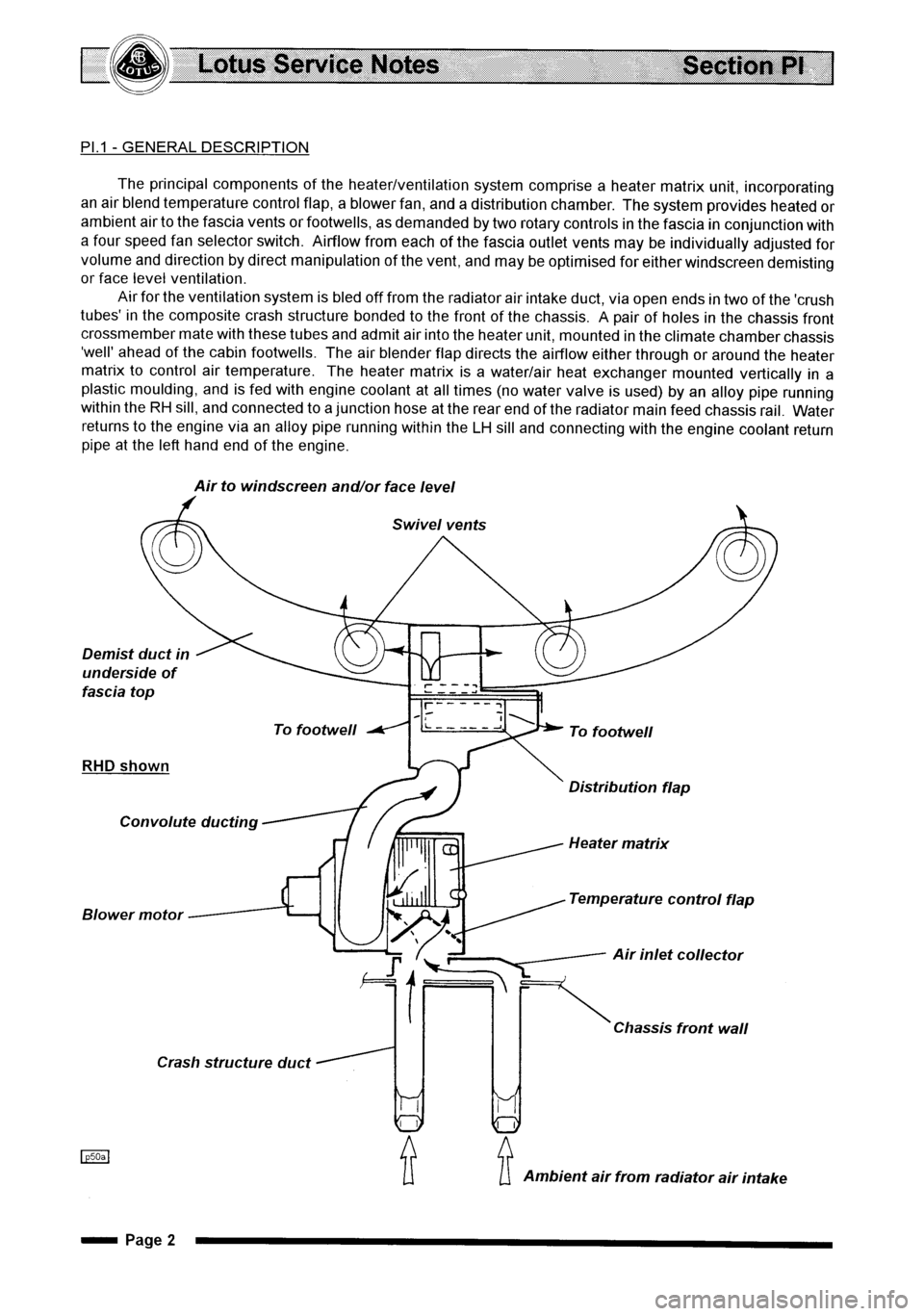 LOTUS ELISE 2001 Service Repair Manual LOTUS ELISE 2001 Service Repair Manual