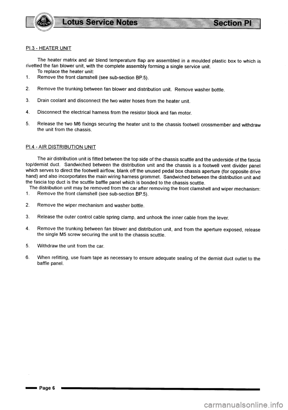 LOTUS ELISE 2001 Service Repair Manual LOTUS ELISE 2001 Service Repair Manual