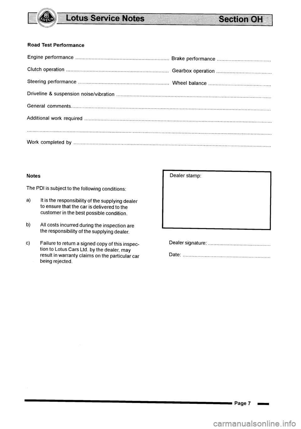 LOTUS ELISE 2001 Service Repair Manual LOTUS ELISE 2001 Service Repair Manual