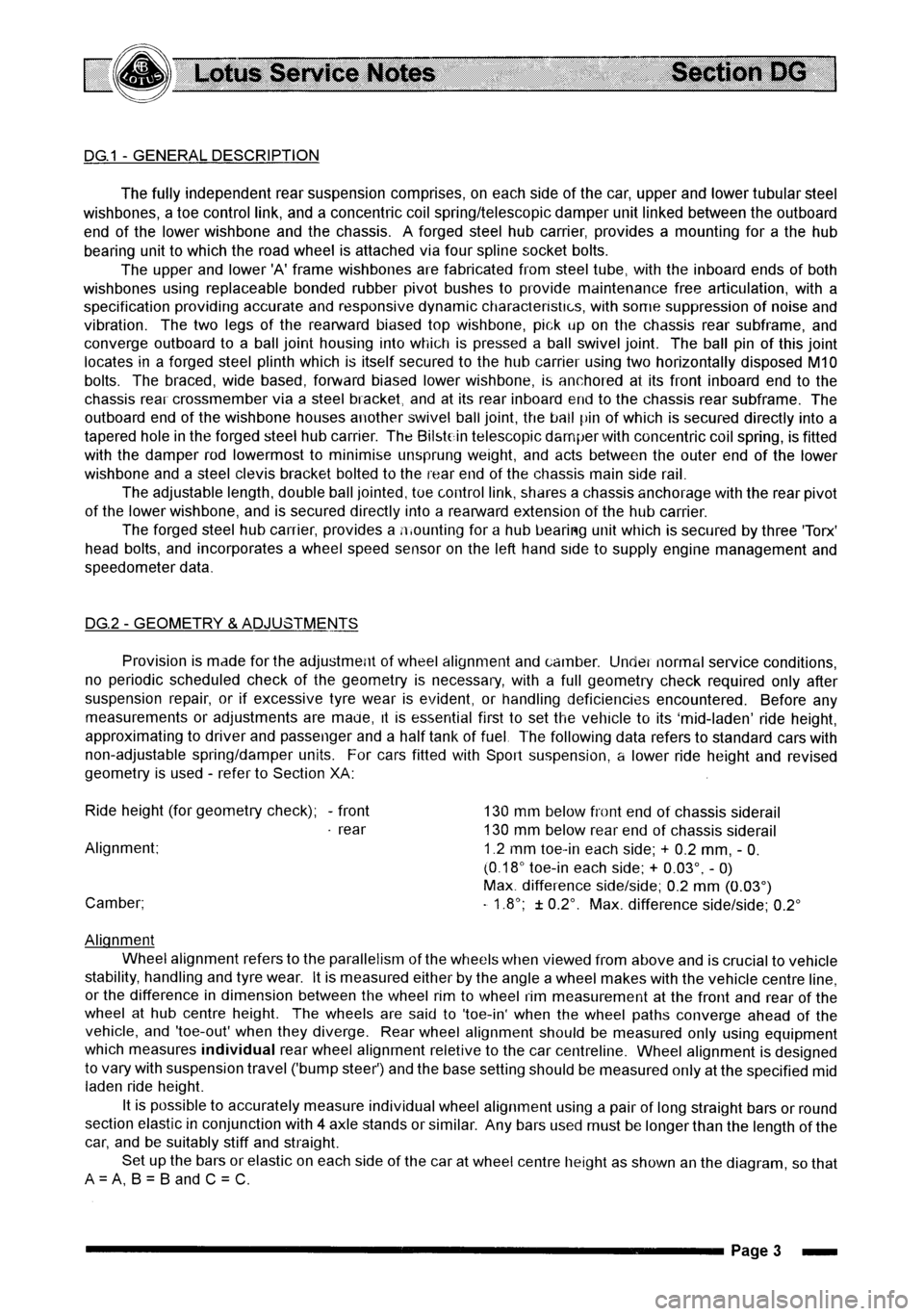 LOTUS ELISE 2001 Service Repair Manual LOTUS ELISE 2001 Service Repair Manual