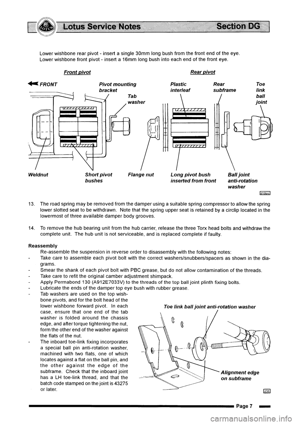 LOTUS ELISE 2001 Service Repair Manual LOTUS ELISE 2001 Service Repair Manual