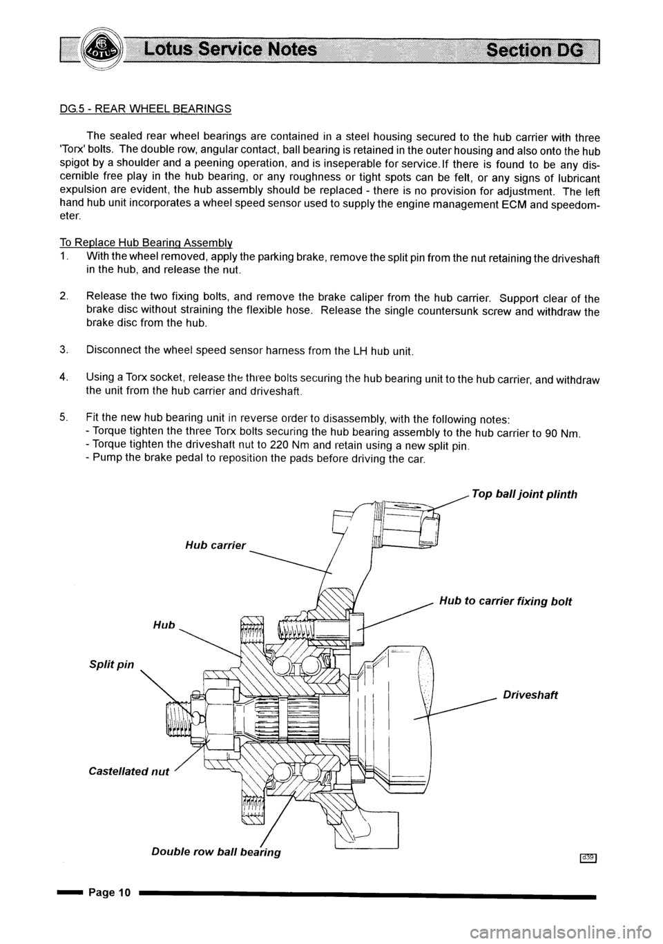 LOTUS ELISE 2001 Service Repair Manual LOTUS ELISE 2001 Service Repair Manual