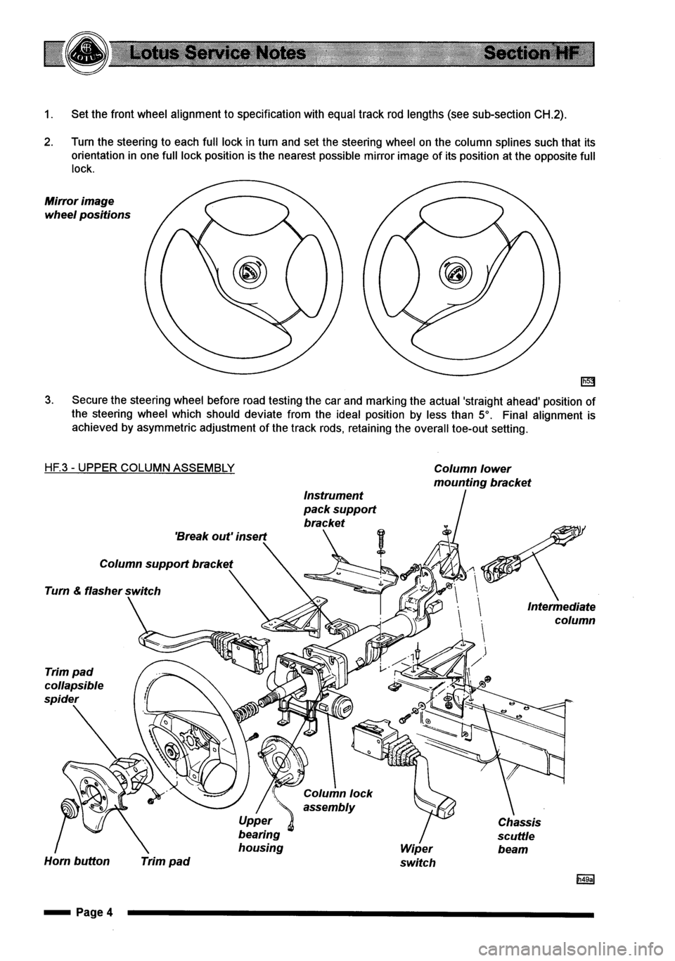LOTUS ELISE 2001 Service Repair Manual LOTUS ELISE 2001 Service Repair Manual