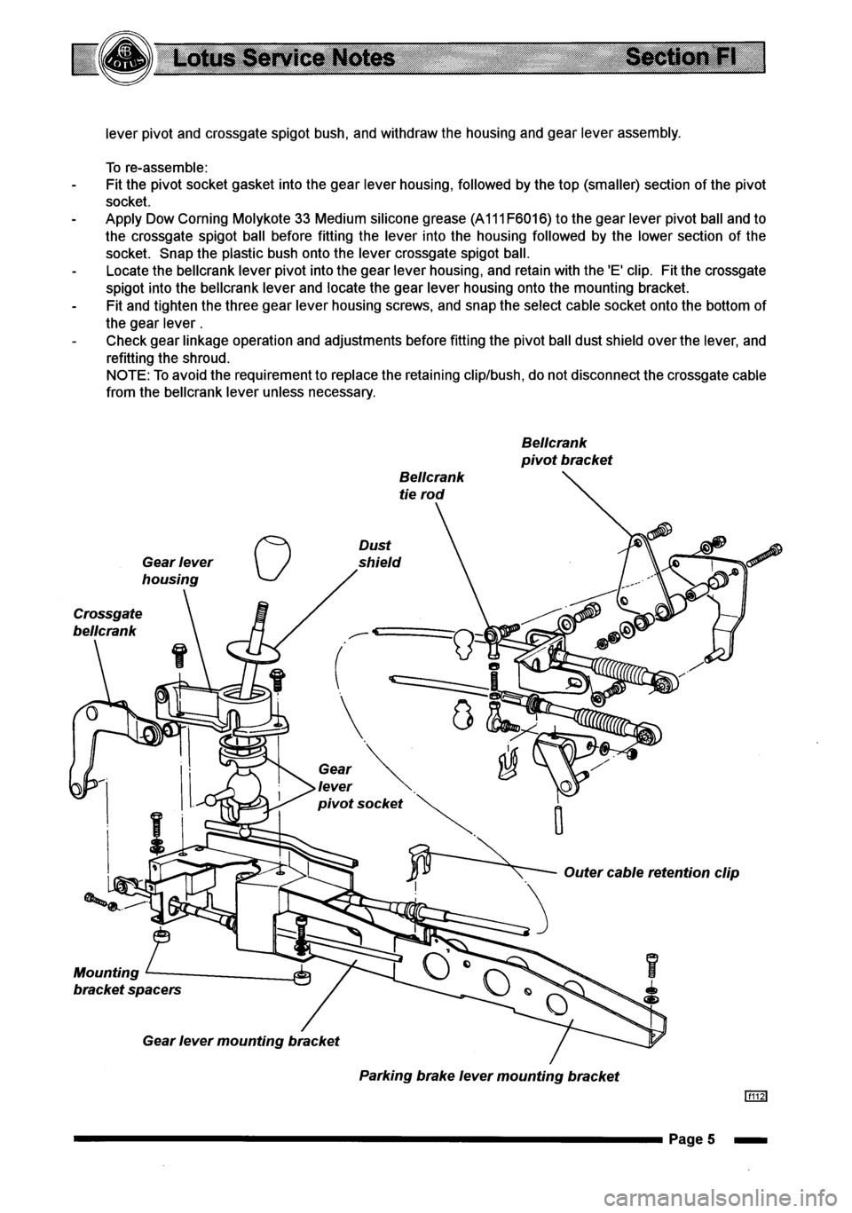 LOTUS ELISE 2001 Service Repair Manual LOTUS ELISE 2001 Service Repair Manual
