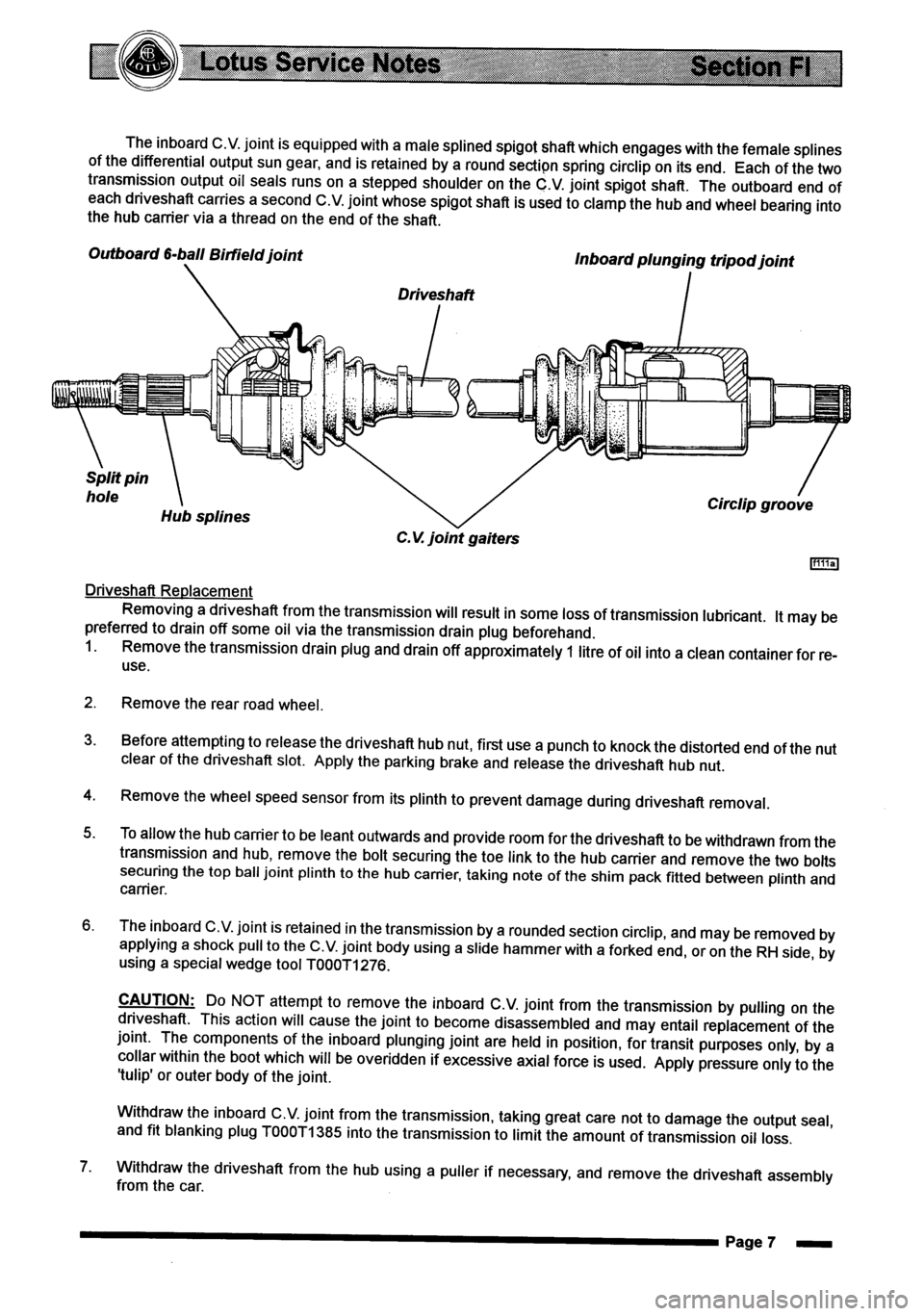 LOTUS ELISE 2001 Service Repair Manual LOTUS ELISE 2001 Service Repair Manual