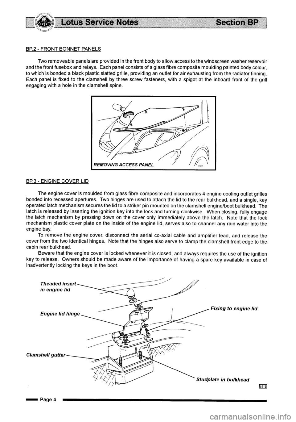 LOTUS ELISE 2001 Service Repair Manual LOTUS ELISE 2001 Service Repair Manual