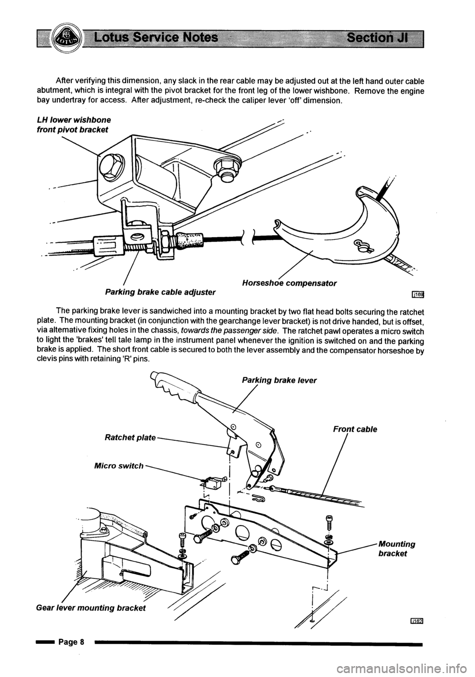 LOTUS ELISE 2001 Service Workshop Manual LOTUS ELISE 2001 Service Workshop Manual