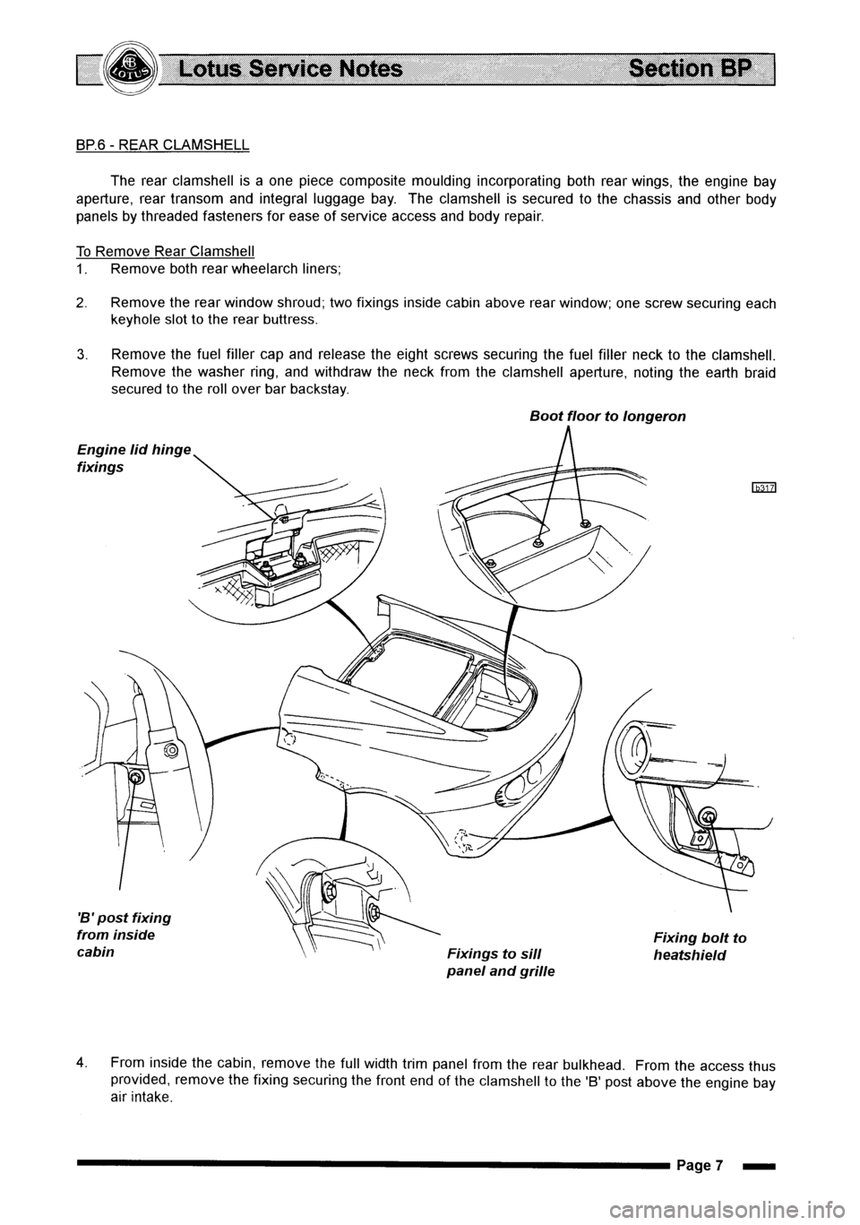 LOTUS ELISE 2001 Service Repair Manual LOTUS ELISE 2001 Service Repair Manual