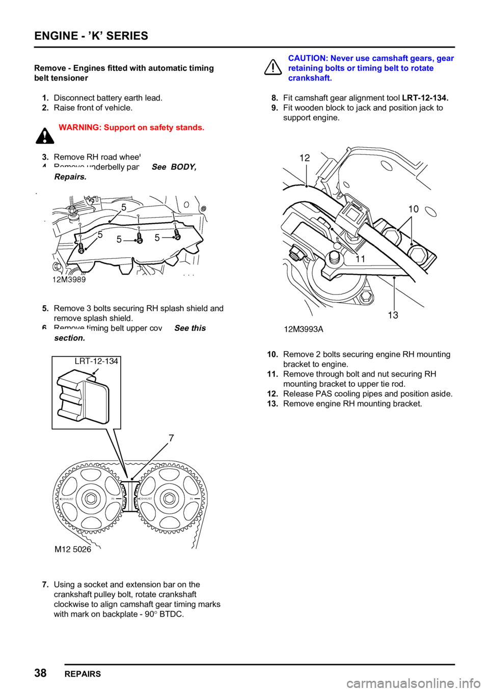 LAND ROVER FREELANDER 1998 Workshop Manual
LAND ROVER FREELANDER 1998 Workshop Manual
