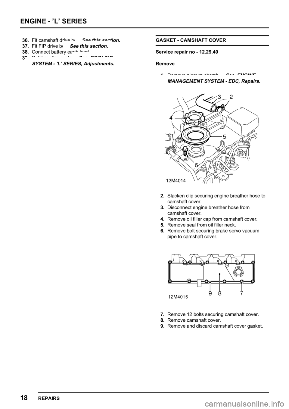LAND ROVER FREELANDER 1998 Workshop Manual
LAND ROVER FREELANDER 1998 Workshop Manual
