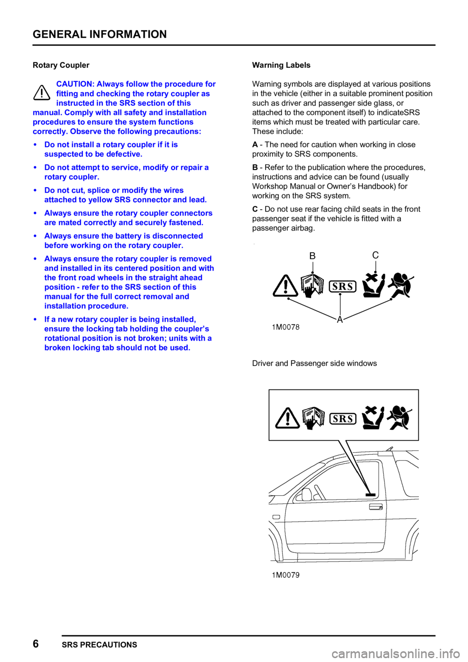 LAND ROVER FREELANDER 1998 Owners Guide  
 
 
  