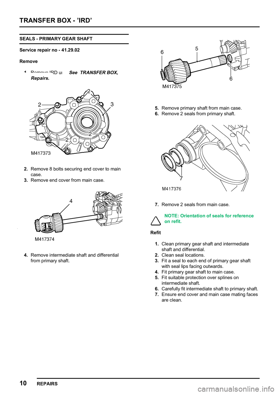 LAND ROVER FREELANDER 1998 Workshop Manual
LAND ROVER FREELANDER 1998 Workshop Manual

