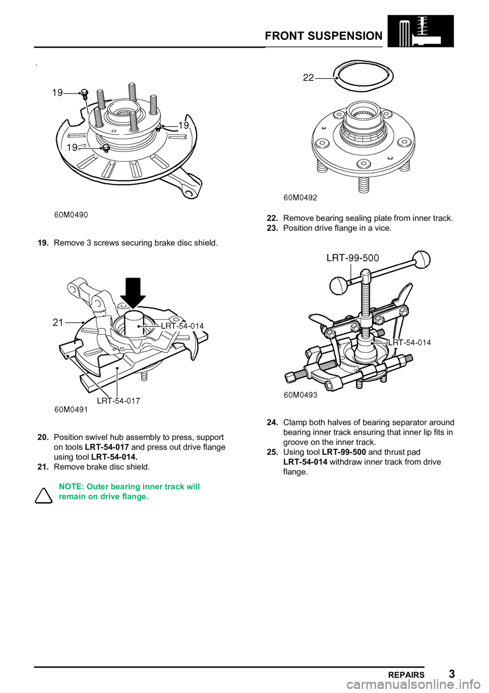 LAND ROVER FREELANDER 1998 Workshop Manual
LAND ROVER FREELANDER 1998 Workshop Manual
