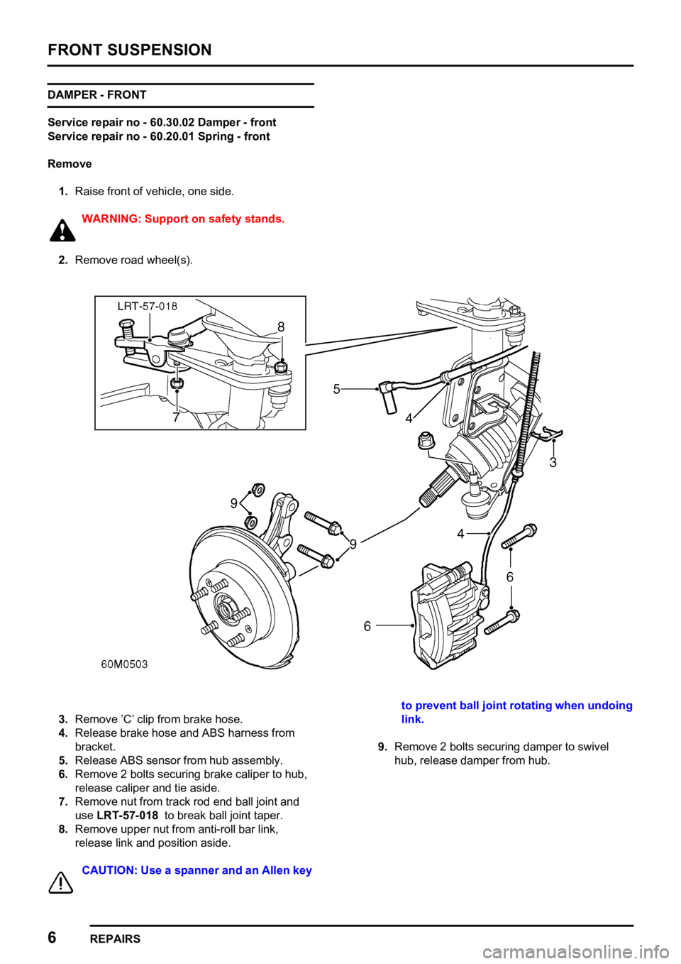 LAND ROVER FREELANDER 1998 Workshop Manual
LAND ROVER FREELANDER 1998 Workshop Manual
