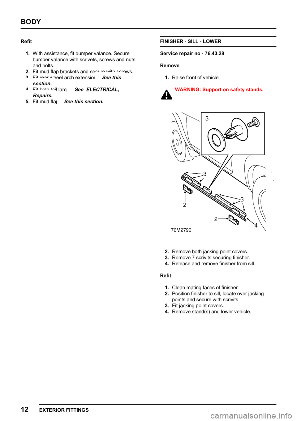 LAND ROVER FREELANDER 1998  Workshop Manual 
 

     