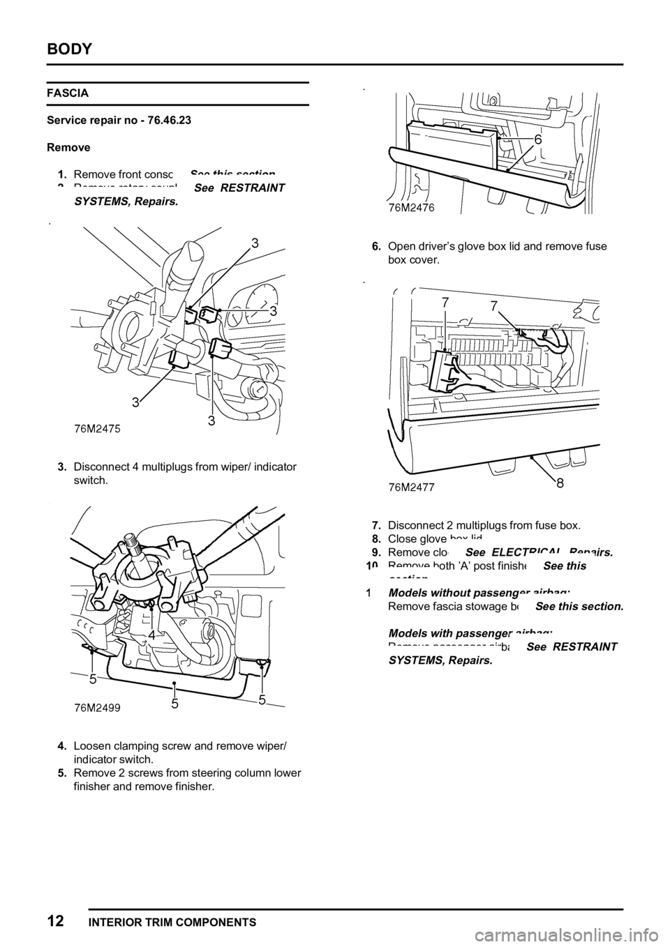 LAND ROVER FREELANDER 1998  Workshop Manual 
  

    
