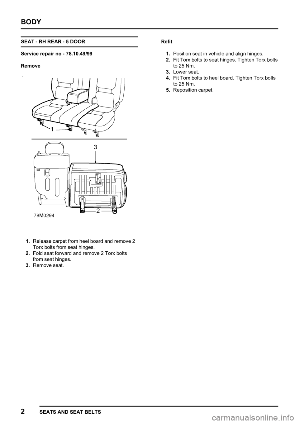 LAND ROVER FREELANDER 1998  Workshop Manual 
   
      
    