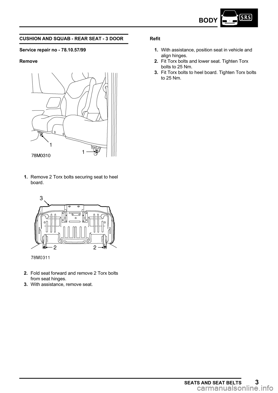 LAND ROVER FREELANDER 1998  Workshop Manual 
   
        
 