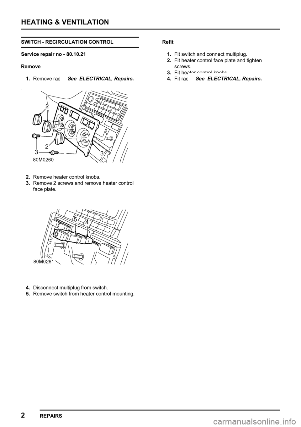 LAND ROVER FREELANDER 1998  Workshop Manual   

   
 