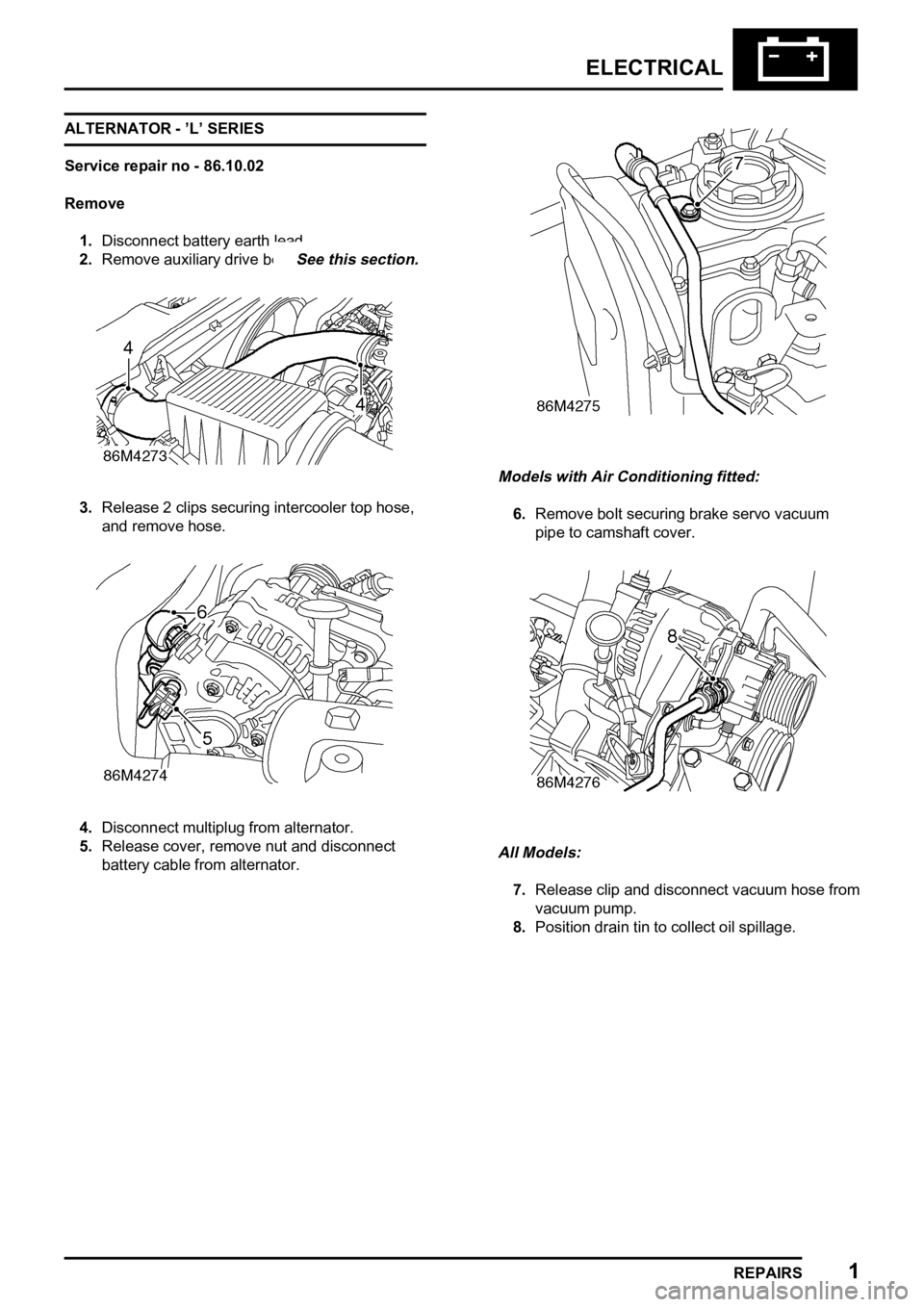 LAND ROVER FREELANDER 1998 Workshop Manual
LAND ROVER FREELANDER 1998 Workshop Manual
