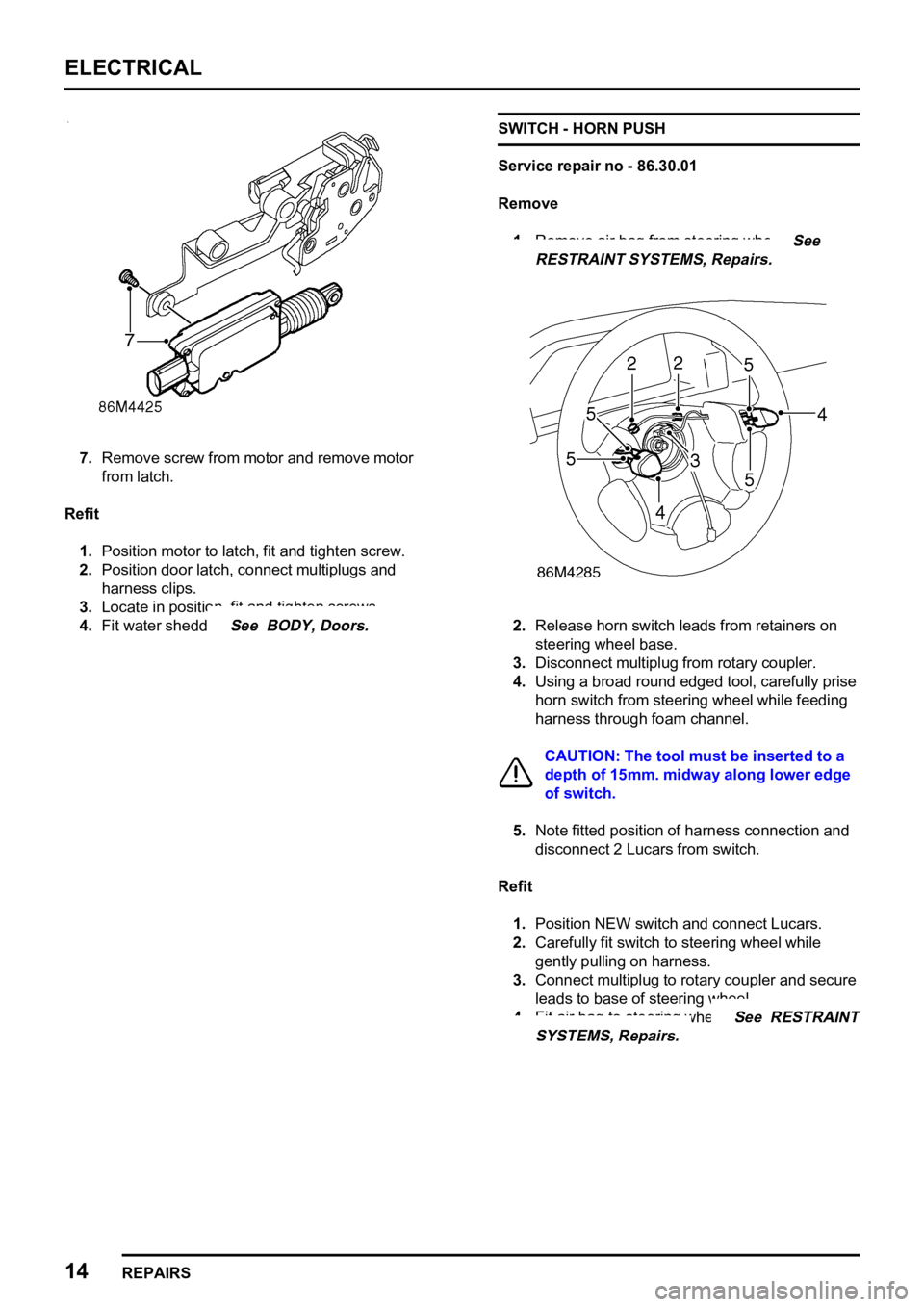 LAND ROVER FREELANDER 1998 Workshop Manual
LAND ROVER FREELANDER 1998 Workshop Manual
