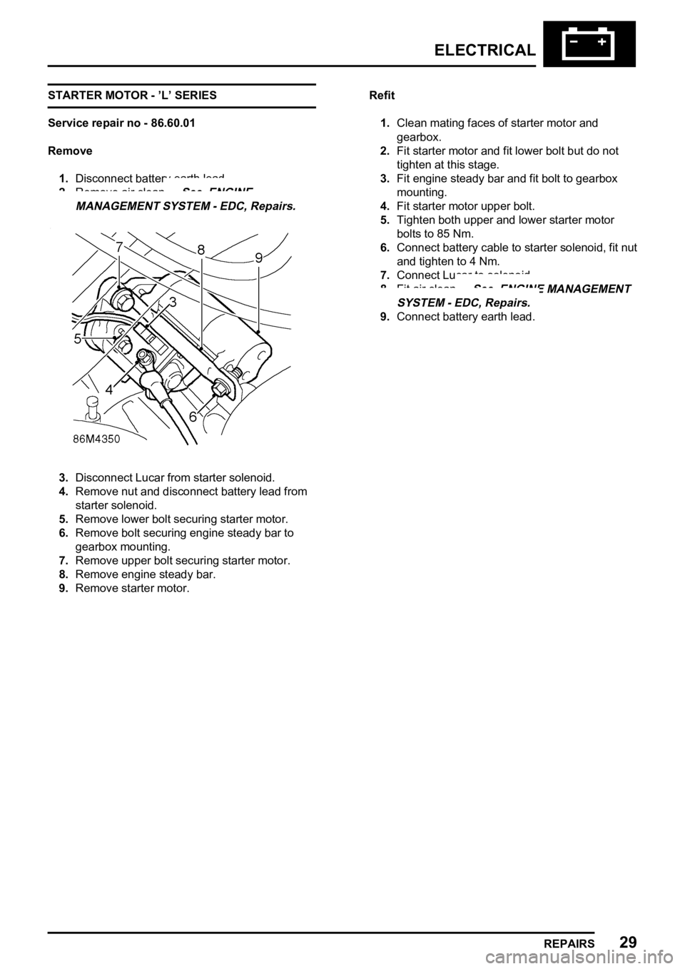 LAND ROVER FREELANDER 1998 Workshop Manual
LAND ROVER FREELANDER 1998 Workshop Manual
