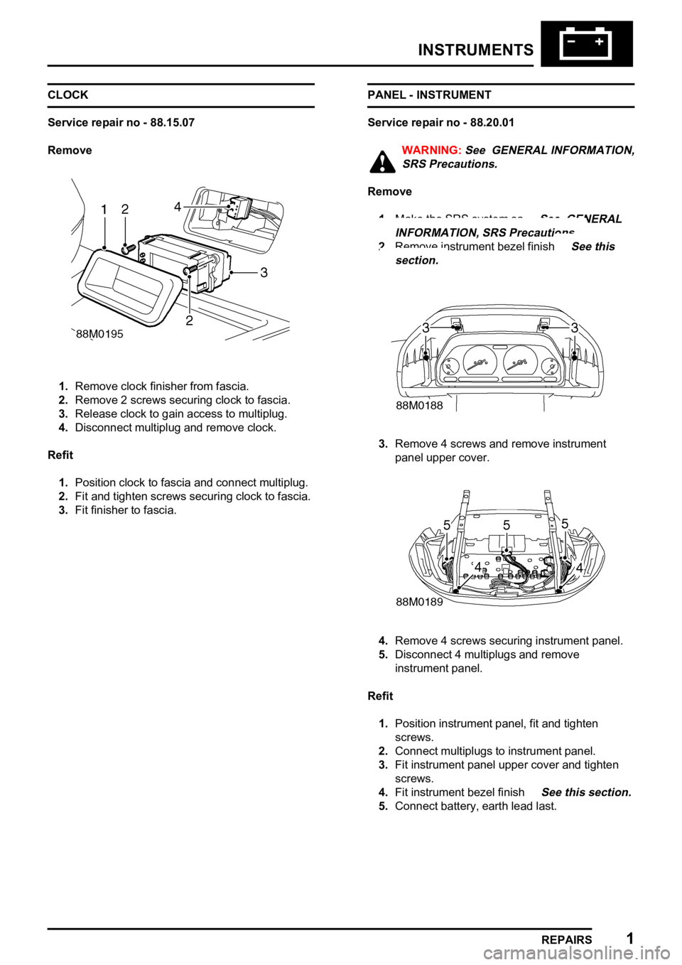 LAND ROVER FREELANDER 1998  Workshop Manual 


    

 �