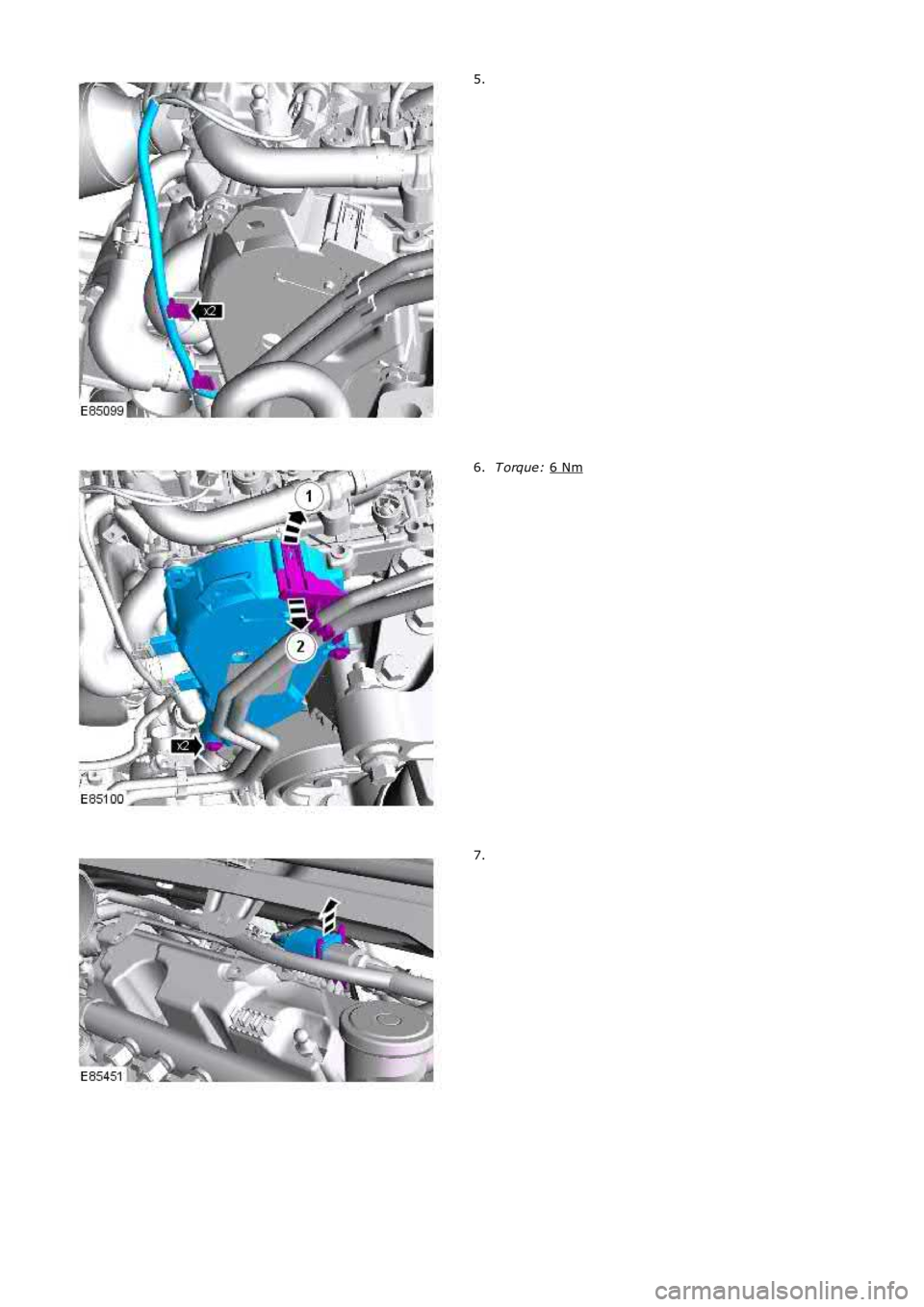 LAND ROVER FRELANDER 2 2006 Repair Manual 5.
T orque:
6 Nm 6.
7. LAND ROVER FRELANDER 2 2006 Repair Manual 5.
T orque:
6 Nm 6.
7.
