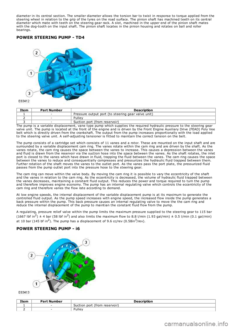 LAND ROVER FRELANDER 2 2006 Repair Manual diamet er in i ts central sect ion. The smal ler diamet er allows the t ors ion bar t o t wist in res pons e t o t orque appli ed from t hes teeri ng wheel in relati on t o t he grip of the t yres LAND ROVER FRELANDER 2 2006 Repair Manual diamet er in i ts central sect ion. The smal ler diamet er allows the t ors ion bar t o t wist in res pons e t o t orque appli ed from t hes teeri ng wheel in relati on t o t he grip of the t yres