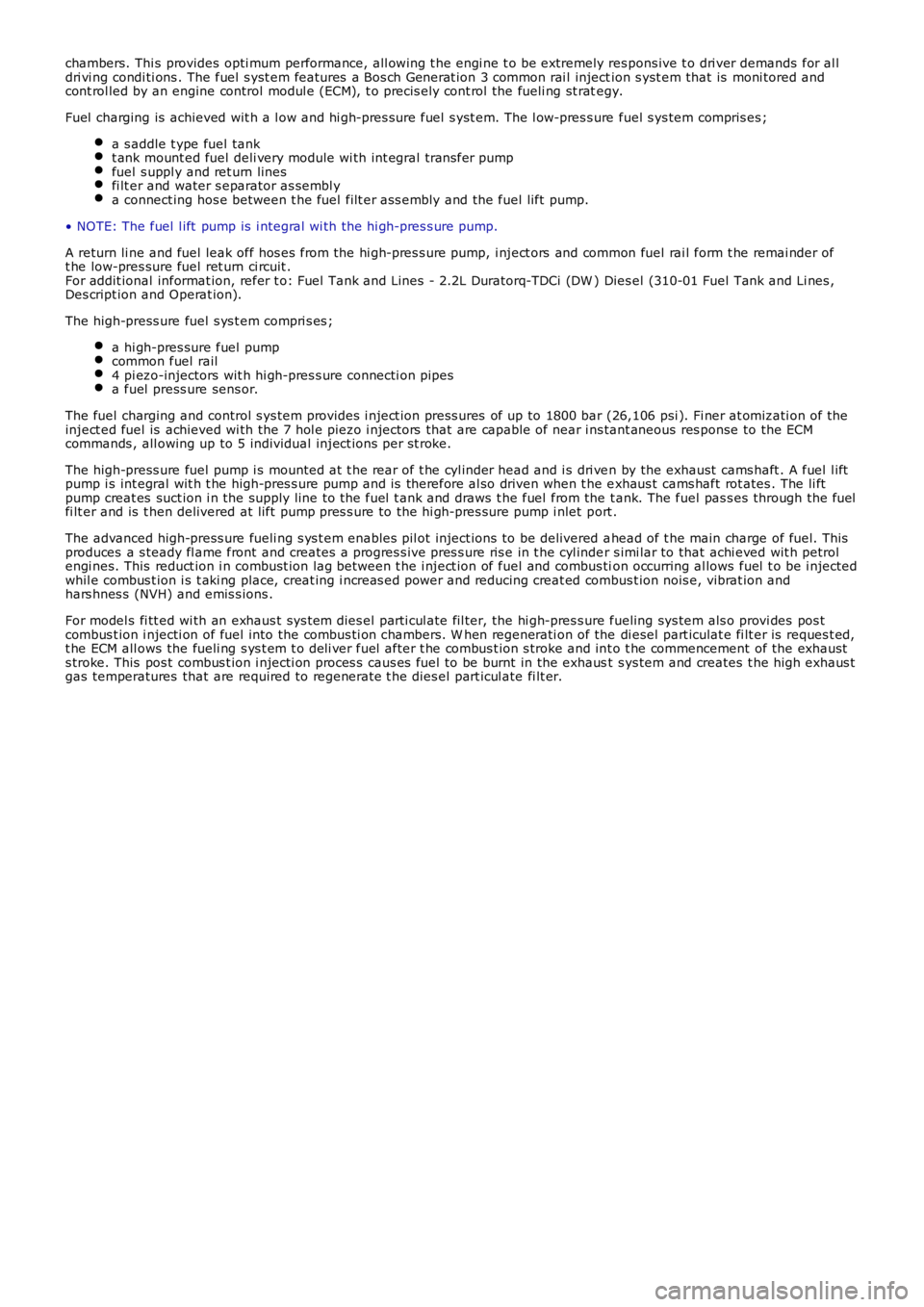 LAND ROVER FRELANDER 2 2006 Repair Manual chambers. Thi s provides opti mum performance, all owing t he engi ne t o be extremely respons ive t o dri ver demands for al ldri vi ng condi ti ons . The fuel s yst em features a Bos ch Generat LAND ROVER FRELANDER 2 2006 Repair Manual chambers. Thi s provides opti mum performance, all owing t he engi ne t o be extremely respons ive t o dri ver demands for al ldri vi ng condi ti ons . The fuel s yst em features a Bos ch Generat