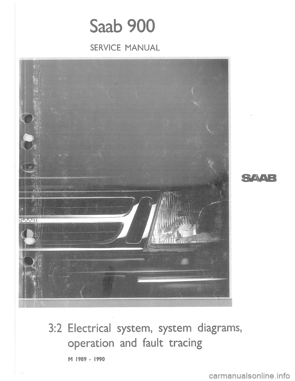 SAAB 900 1989  Service Manual Downloaded from www.Manualslib.com manuals search engine   